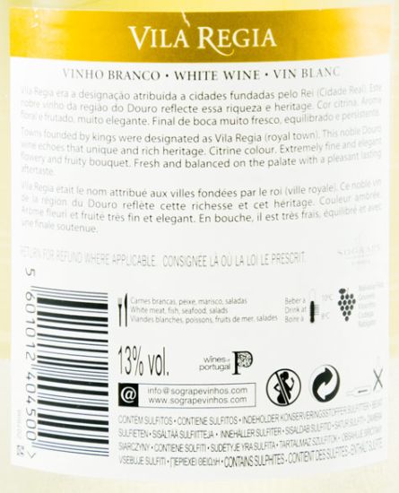 2017 Vila Regia white