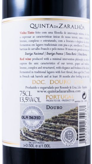 2011 Quinta da Zaralhôa red