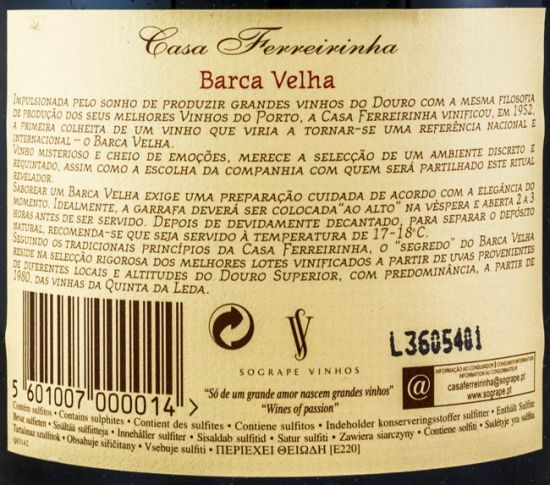 1999 Barca Velha tinto