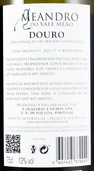2017 Meandro do Vale Meão white
