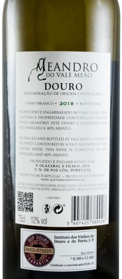 2018 Meandro do Vale Meão white