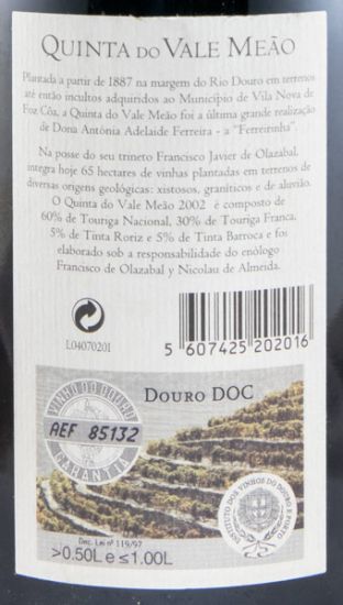 2002 Quinta do Vale Meão red