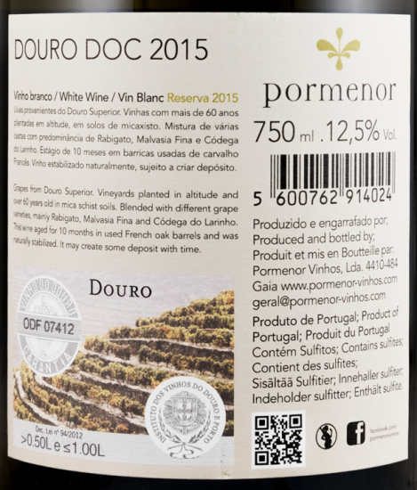 2015 Pormenor Reserva white