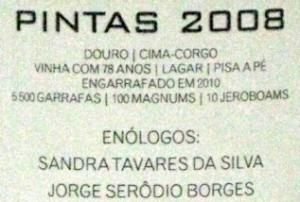 2008 Pintas tinto