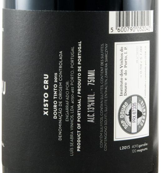 2015 Xisto Cru tinto