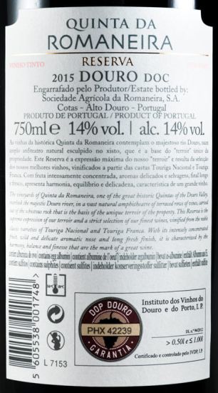 2015 Quinta da Romaneira Reserva red