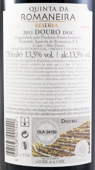 2013 Quinta da Romaneira Reserva red