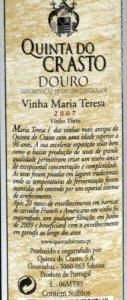 2007 Quinta do Crasto Vinha Maria Teresa tinto