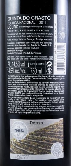 2011 Quinta do Crasto Touriga Nacional tinto