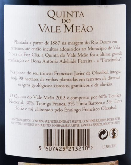 2013 Quinta do Vale Meão tinto 1,5L