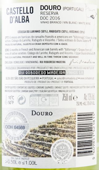 2016 Castello D'Alba Reserva white