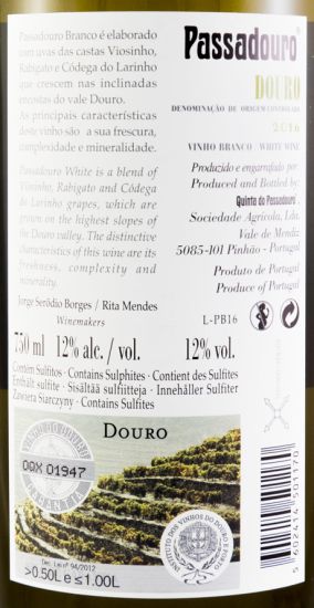 2016 Quinta do Passadouro branco