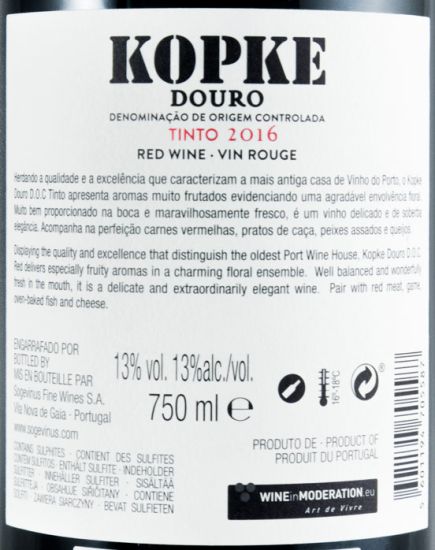 2016 Kopke tinto
