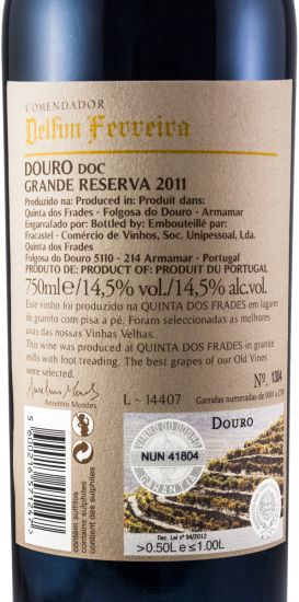 2011 Delfim Ferreira Grande Reserva red