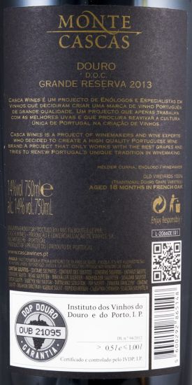 2013 Monte Cascas Grande Reserva Douro tinto