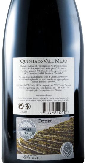 2012 Quinta do Vale Meão red