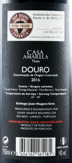 2016 Casa Amarela tinto