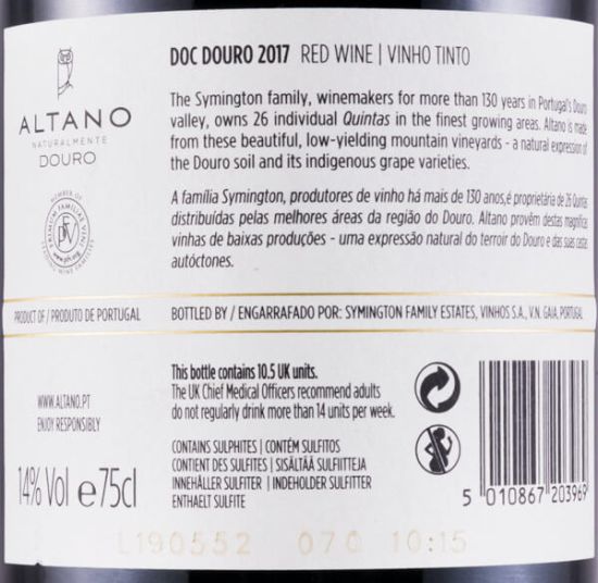2017 Altano tinto