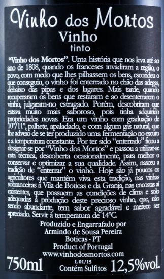 Vinho dos Mortos tinto
