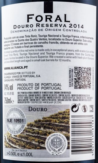 2014 Aliança Foral Reserva tinto