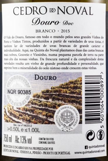 2015 Cedro do Noval white
