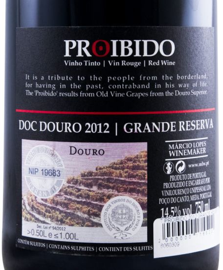 2012 Proibido Grande Reserva red