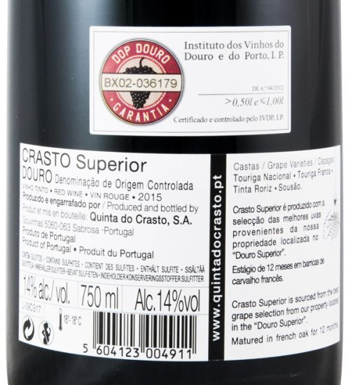 2015 Crasto Superior tinto