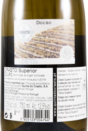 2016 Crasto Superior white