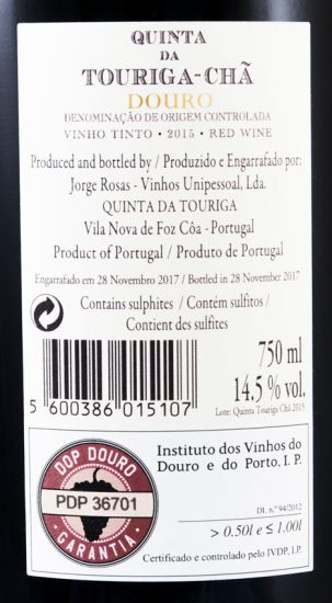 2015 Quinta da Touriga-Chã red