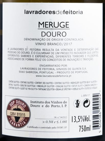 2017 Lavradores de Feitoria Meruge branco
