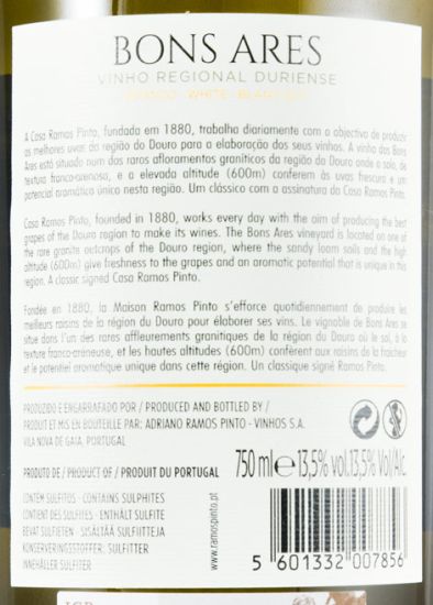 2017 Quinta dos Bons Ares white