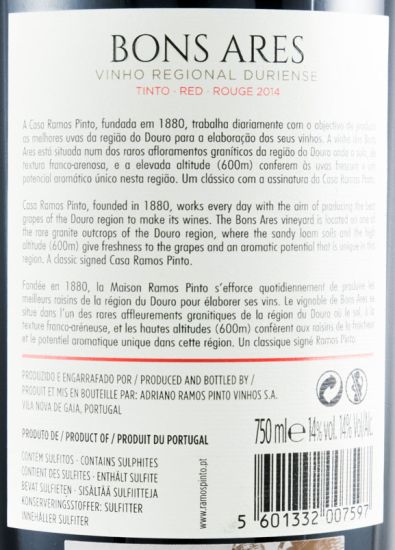 2014 Quinta dos Bons Ares tinto
