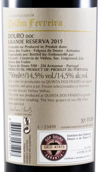 2015 Delfim Ferreira Grande Reserva tinto