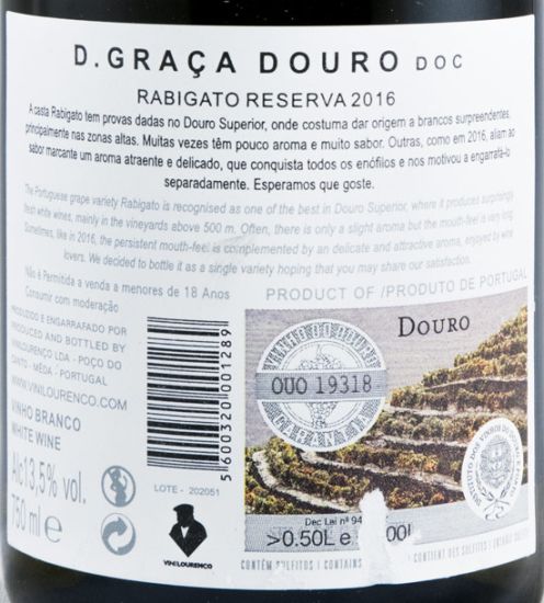 2016 D. Graça Rabigato branco