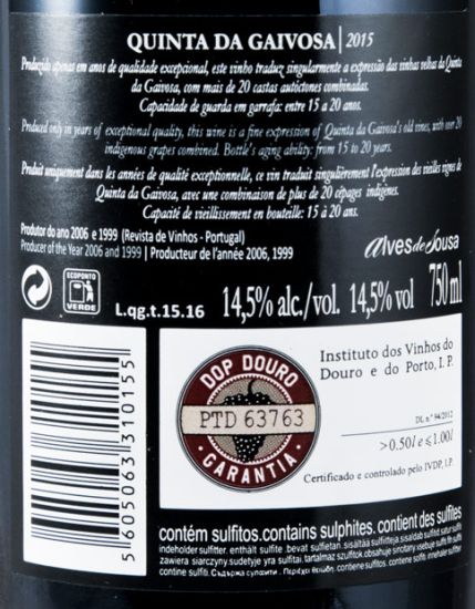 2015 Quinta da Gaivosa tinto