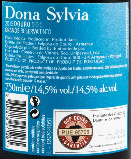 2015 Dona Sylvia Grande Reserva tinto
