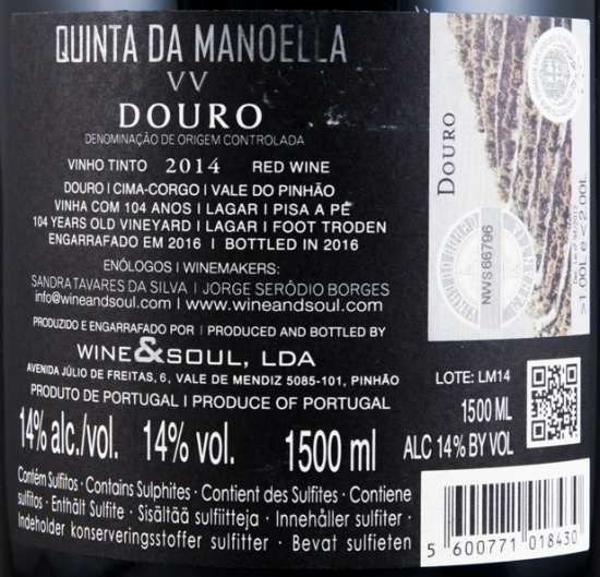 2014 Quinta da Manoella Vinhas Velhas tinto 1,5L