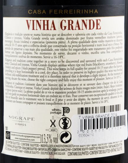 2014 Casa Ferreirinha Vinha Grande tinto