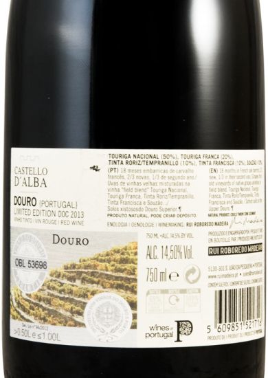 2013 Castello D'Alba Limited Edition tinto