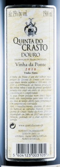 2010 Quinta do Crasto Vinha da Ponte tinto 1,5L