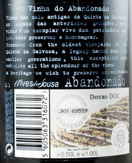 2007 Alves de Sousa Abandonado tinto