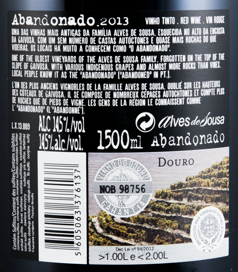 2013 Alves de Sousa Abandonado tinto 1,5L