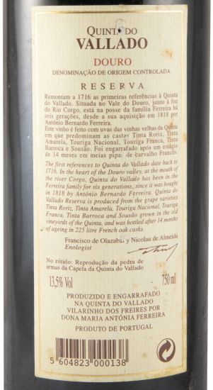 1999 Vallado Reserva tinto