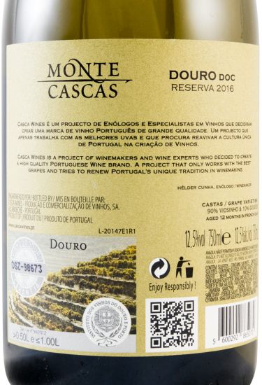 2016 Monte Cascas Reserva Douro white