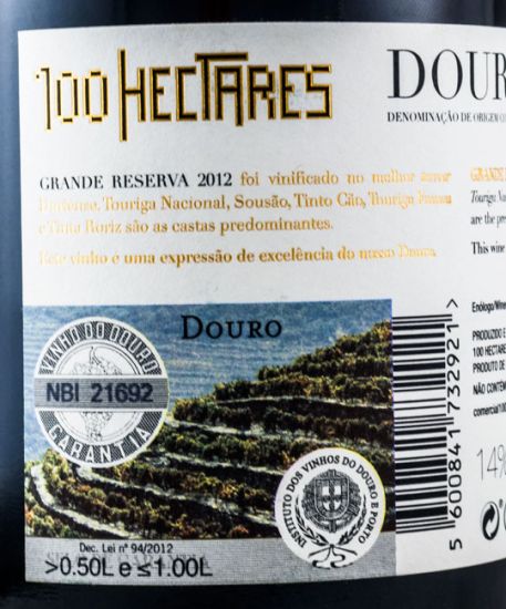 2012 100 Hectares Grande Reserva tinto