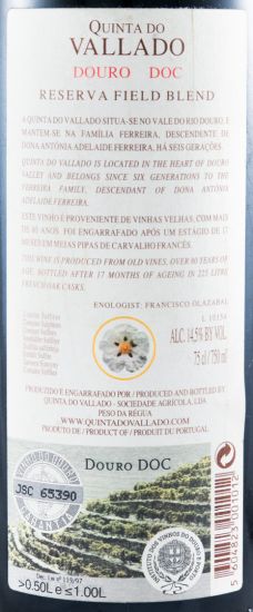 2008 Vallado Reserva red