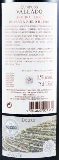 2009 Vallado Reserva red
