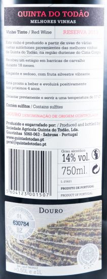 2013 Quinta do Todão Melhores Vinhas Reserva red