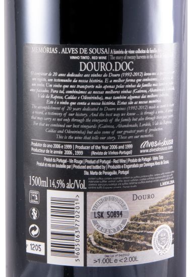 Alves de Sousa Memórias red 1.5L