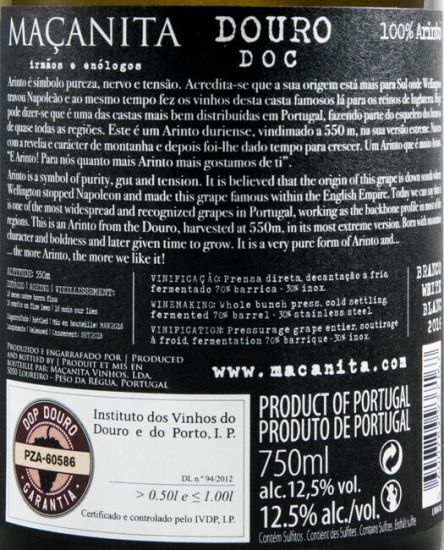 2016 Maçanita Quanto + Arinto + Gosto de Ti white